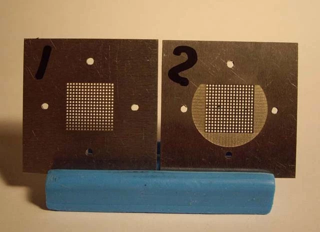 Примеры изготовления решеток с размерами ячейки 0.4x0.4мм